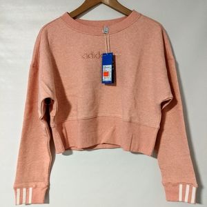 Adidas cropped swearshirt